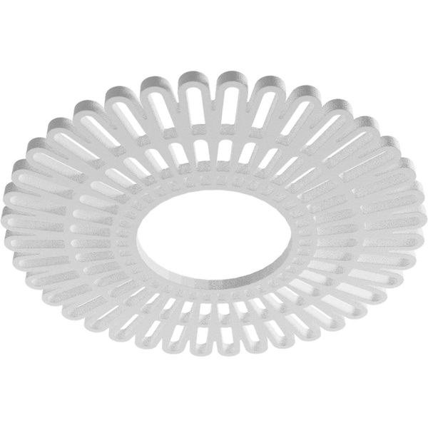 Cornelius Architectural Grade PVC Pierced Ceiling Medallion, 22OD X 8 1/8ID X 3/4P